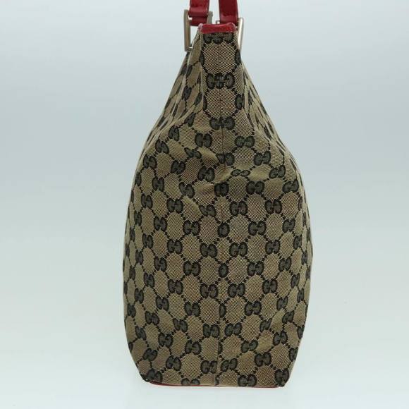 GUCCI GG Canvas Tote Bag Beige Gold 002 1098 Auth 94060 - Picture 3 of 16